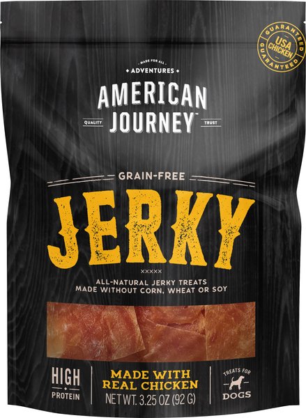 American Journey Chicken Jerky Grain-Free Dog Treats, 3.25-oz bag slide 1 of 7