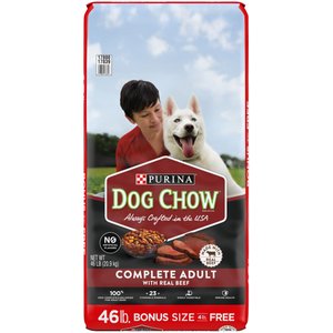 Dog Chow Complete Adult with Real Beef Dry Dog Food, 46-lb bag