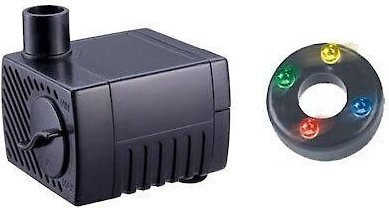 Jebao Mini Submersible 2.5W Fountain Pond Pump with LED Light, 40 GPH slide 1 of 3