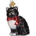 Old World Christmas Tuxedo Cat Glass Tree Ornament, 3.5-inch