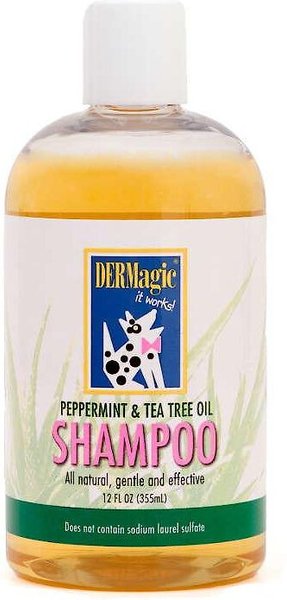 DERMagic Peppermint & Tea Tree Oil Dog Shampoo, 12-oz slide 1 of 2