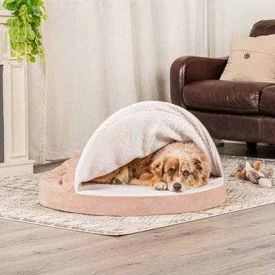 FurHaven Faux Sheepskin Snuggery Orthopedic Cat & Dog Bed w/Removable Cover, slide 1 of 1