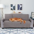 FurHaven Water-Resistant Reversible Furniture Protector, Gray/Mist, Sofa