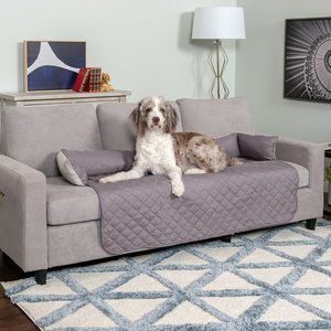 FurHaven Sofa Buddy Dog & Cat Bed Furniture Cover, Gray/Mist, X-Large