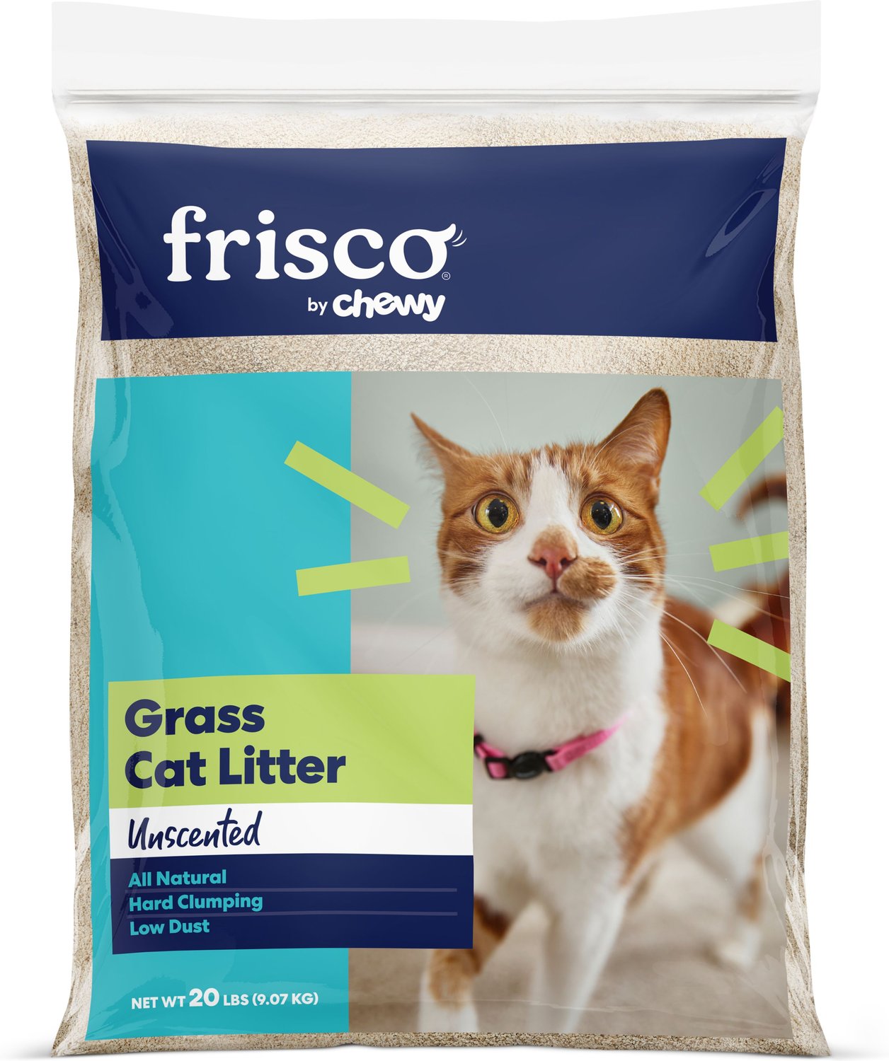 Frisco All Natural Grass Clumping Cat Litter, 20lb bag