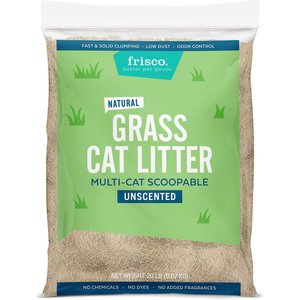 Frisco All Natural Unscented Clumping Grass Cat Litter, 20-lb bag