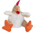 GoDog Checkers Chew Guard Rooster Squeaky Plush Dog Toy, Mini