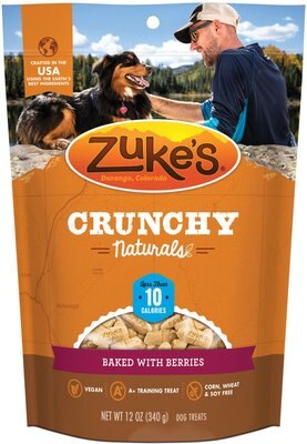 Zuke's Crunchy Naturals 10s Chicken-Free Baked With Berries Dog Treats, slide 1 of 1