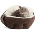 Best Friends by Sheri OrthoComfort Ilan Bolster Cat & Dog Bed, Dark Chocolate, Standard