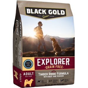 Black Gold Explorer Timber Ridge Formula with Beef & Venison Grain-Free Dry Dog Food, 28-lb bag