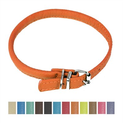 Dogline Round Soft Leather Dog Collar, slide 1 of 1