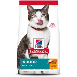 Hill's Science Diet Adult 11+ Indoor Age Defying Dry Cat Food, 3.5-lb bag