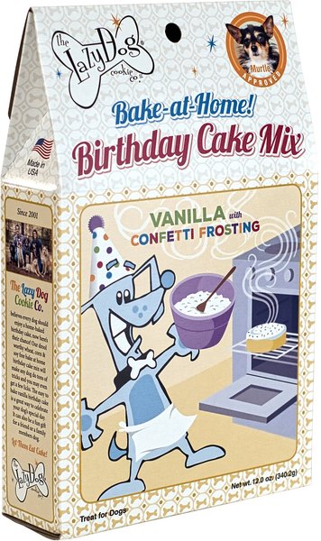The Lazy Dog Cookie Co. Bake-at-Home Vanilla Birthday Cake Mix Dog Treat slide 1 of 4