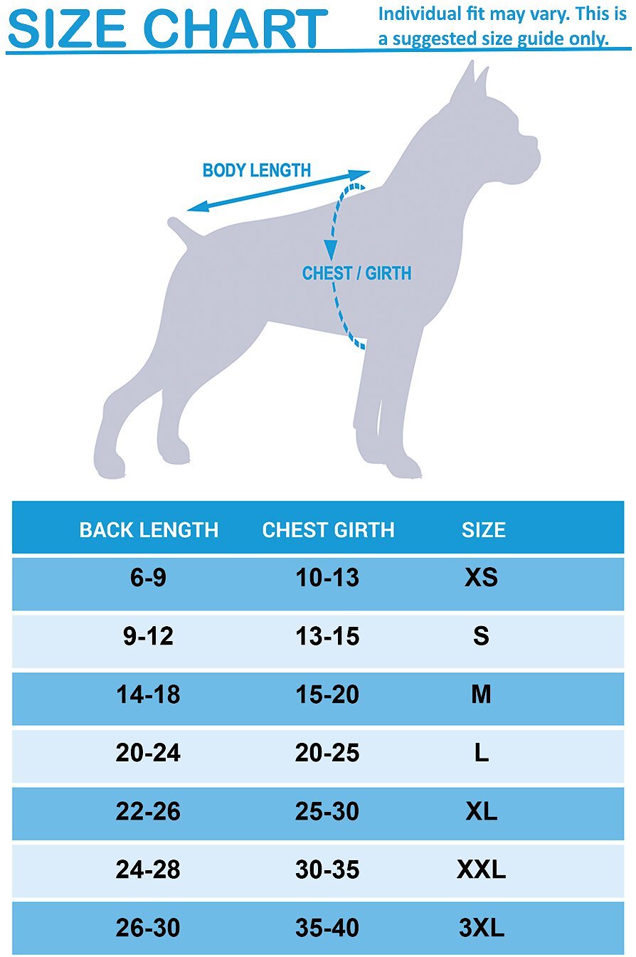 Nfl Dog Jersey Size Chart