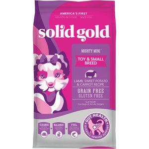 Solid Gold Mighty Mini Small & Toy Breed Grain-Free Lamb, Sweet Potato & Carrot Dry Dog Food, 4-lb bag