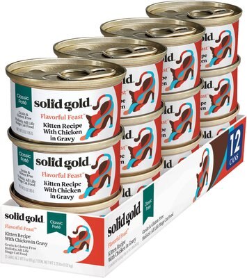 Solid Gold Flavorful Feast Kitten Recipe with Chicken Pate Grain-Free Canned Cat Food, slide 1 of 1
