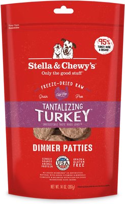Stella & Chewy's Tantalizing Turkey Dinner Patties Freeze-Dried Raw Dog Food, slide 1 of 1