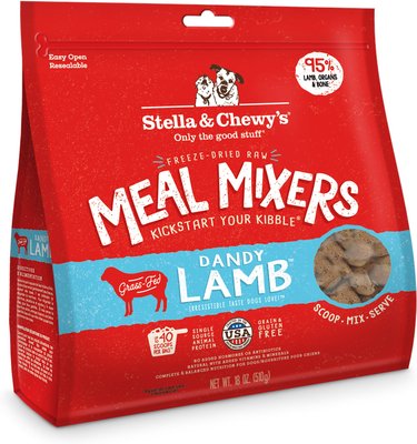 Stella & Chewy's Dandy Lamb Meal Mixers Freeze-Dried Raw Dog Food Topper, slide 1 of 1