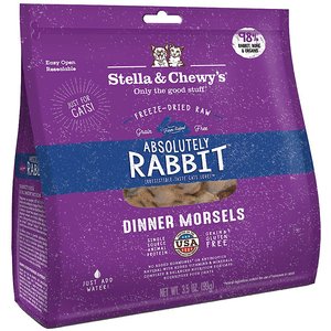 Stella & Chewy's Absolutely Rabbit Dinner Morsels Freeze-Dried Raw Cat Food, 3.5-oz bag