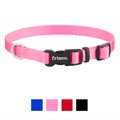 Frisco Solid Nylon Dog Collar, Pink, X-Small: 8 to 12-in neck, 3/8-in wide