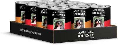 American Journey Stews Poultry & Beef Variety Pack Grain-Free Canned Dog Food, 12.5-oz can, slide 1 of 1