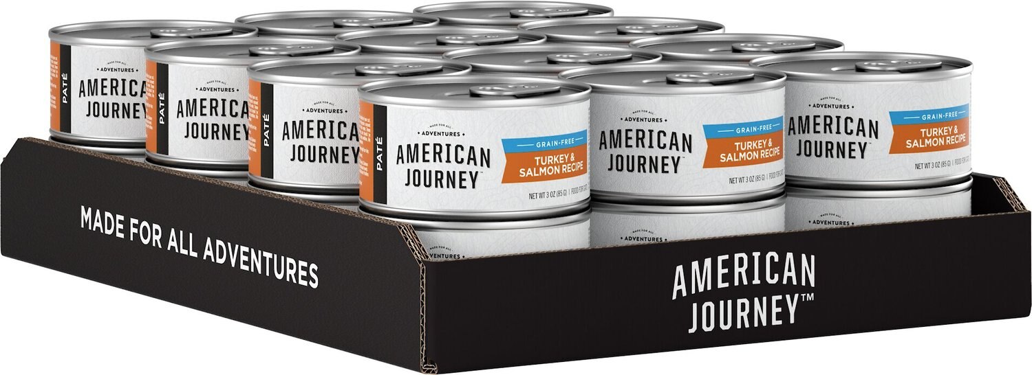 American Journey Pate Turkey & Salmon Recipe GrainFree Canned Cat Food