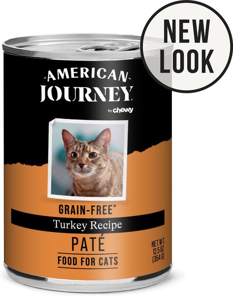 American Journey Pate Turkey Recipe Grain-Free Canned Cat Food, 12.5-oz, case of 12 slide 1 of 10