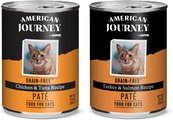 American Journey Paté Poultry & Seafood Variety Pack Grain-Free Canned Cat Food, 12.5-oz, case of 12