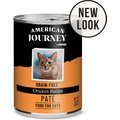 American Journey Pate Chicken Recipe Grain-Free Canned Cat Food, 12.5-oz, case of 12