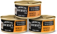 American Journey Minced Poultry & Seafood in Gravy Variety Pack Grain-Free Canned Cat Food, 3-oz, case of 24