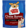 Canine Carry Outs Chew Bones Beef Flavor Dog Treats, Large, 14-oz bag