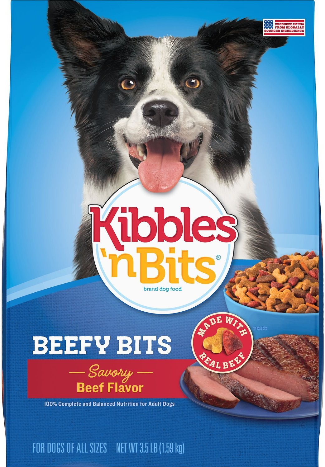 Kibbles N Bits Beefy Bits Savory Beef Flavor Dry Dog Food ...