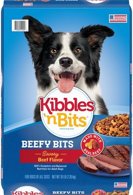 Kibbles 'n Bits Beefy Bits Savory Beef Flavor Dry Dog Food, slide 1 of 1