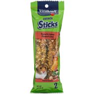 Vitakraft Crunch Sticks Peanut & Honey Flavored Glaze Hamster Treat, 2-pack