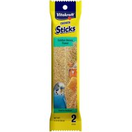 Vitakraft Triple Baked Crunch Sticks Golden Honey Flavor Parakeet Treat, 2 pack
