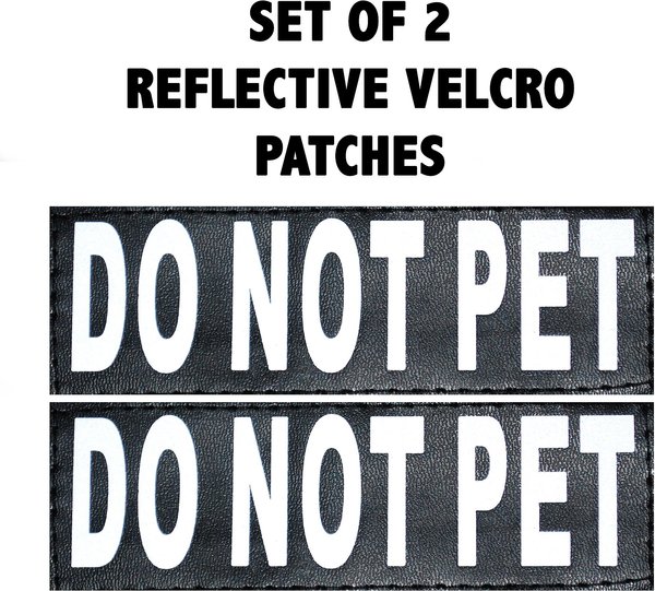 Doggie Stylz Do Not Pet Dog Patch, 2 count, Large slide 1 of 3