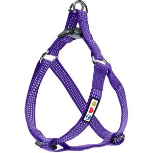 Pawtitas Nylon Reflective Step In Back Clip Dog Harness, Purple, X-Small: 11 to 15-in chest