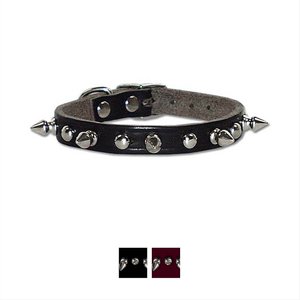 OmniPet Spiked & Studded Latigo Leather Dog Collar