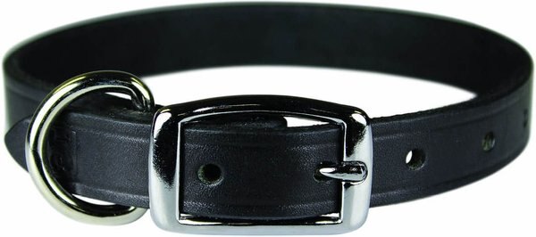 OmniPet Latigo Leather Dog Collar, Black, 16-in slide 1 of 3
