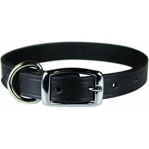 OmniPet Latigo Leather Dog Collar, Black, 20-in