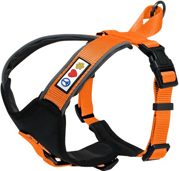 Pawtitas Nylon Reflective Back Clip Dog Harness, Orange, Large/X-Large: 27 to 33-in chest slide 1 of 10