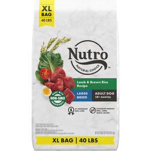 Nutro Natural Choice Large Breed Adult Lamb & Brown Rice Recipe Dry Dog Food, 40-lb bag