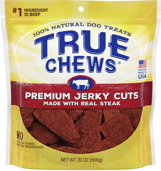 True Chews Premium Jerky Cuts with Real Sirloin Steak Dog Treats, 20-oz bag slide 1 of 4