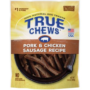 True Chews Pork & Chicken Sausage Recipe Grain-Free Dog Treats, 14-oz bag
