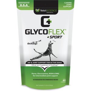 VetriScience GlycoFlex Sport Chews Joint Supplement for Dogs, 60 count