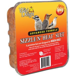 Wild Delight Sizzle N’ Heat Suet Wild Bird Food, 11.75-oz tray