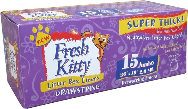 Fresh Kitty Jumbo Thick Litter Box Liners, 15 count slide 1 of 5