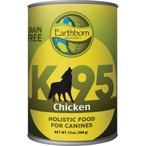 Earthborn Holistic K95 Chicken Recipe Grain-Free Canned Dog Food, 13-oz, case of 12