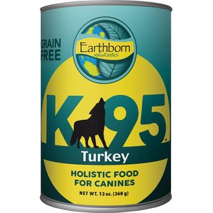 Earthborn Holistic K95 Turkey Recipe Grain-Free Canned Dog Food, 13-oz, case of 12
