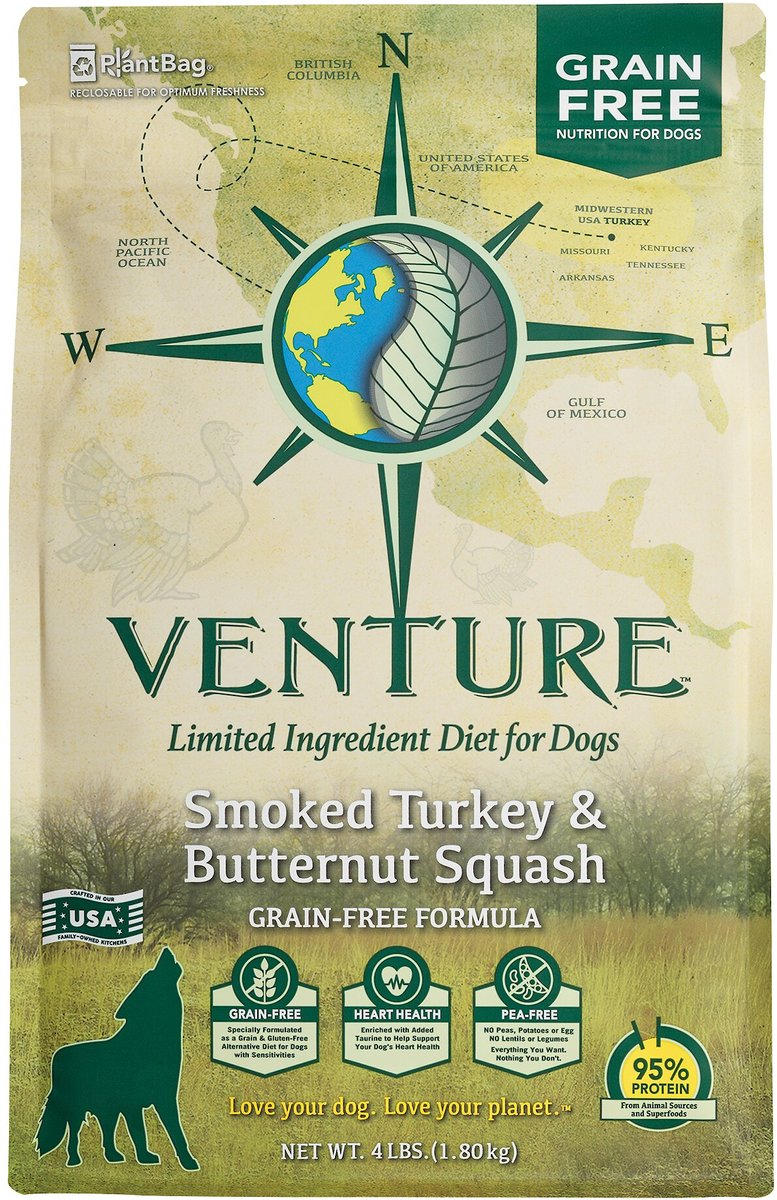 Venture Limited Ingredient Grain-Free Smoked Turkey & Butternut Squash Dry Dog Food